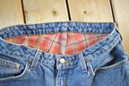 Vintage 2000s Carhartt Distressed Flannel Lined Denim Work Jeans Women's 29 x 32