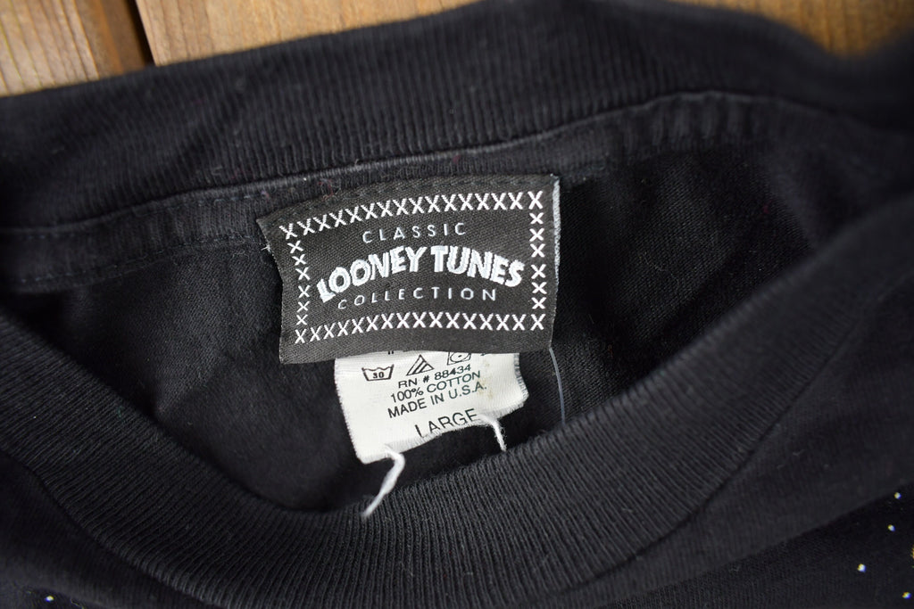 Vintage 1998 Marvin The Martian Looney Tunes Cartoon Graphic T-Shirt Made In USA