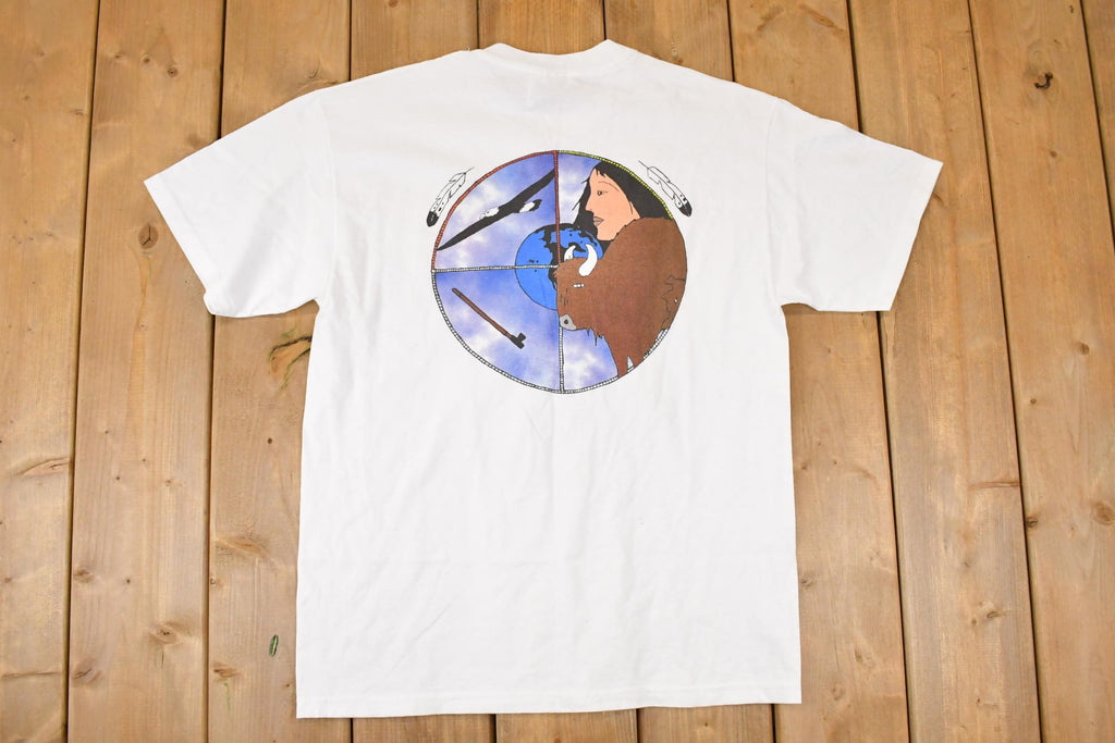 Vintage 1990s Tree Of Life Souvenir Aztec T-Shirt Men's M