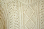 Vintage 1990s St Michael 100% Cable Knit Wool Knit Sweater