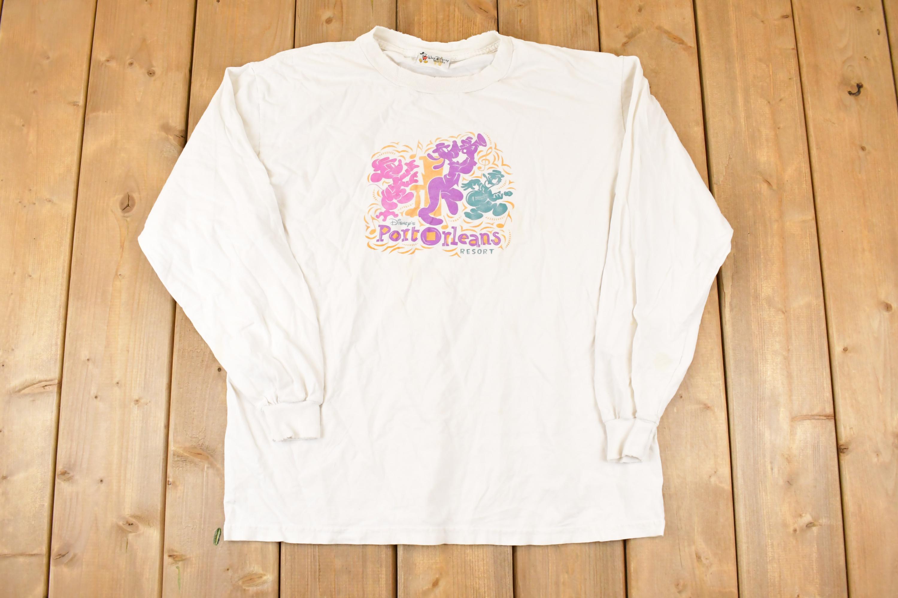 Vintage 1990s Port Orleans Disney Crewneck Shirt Men's M