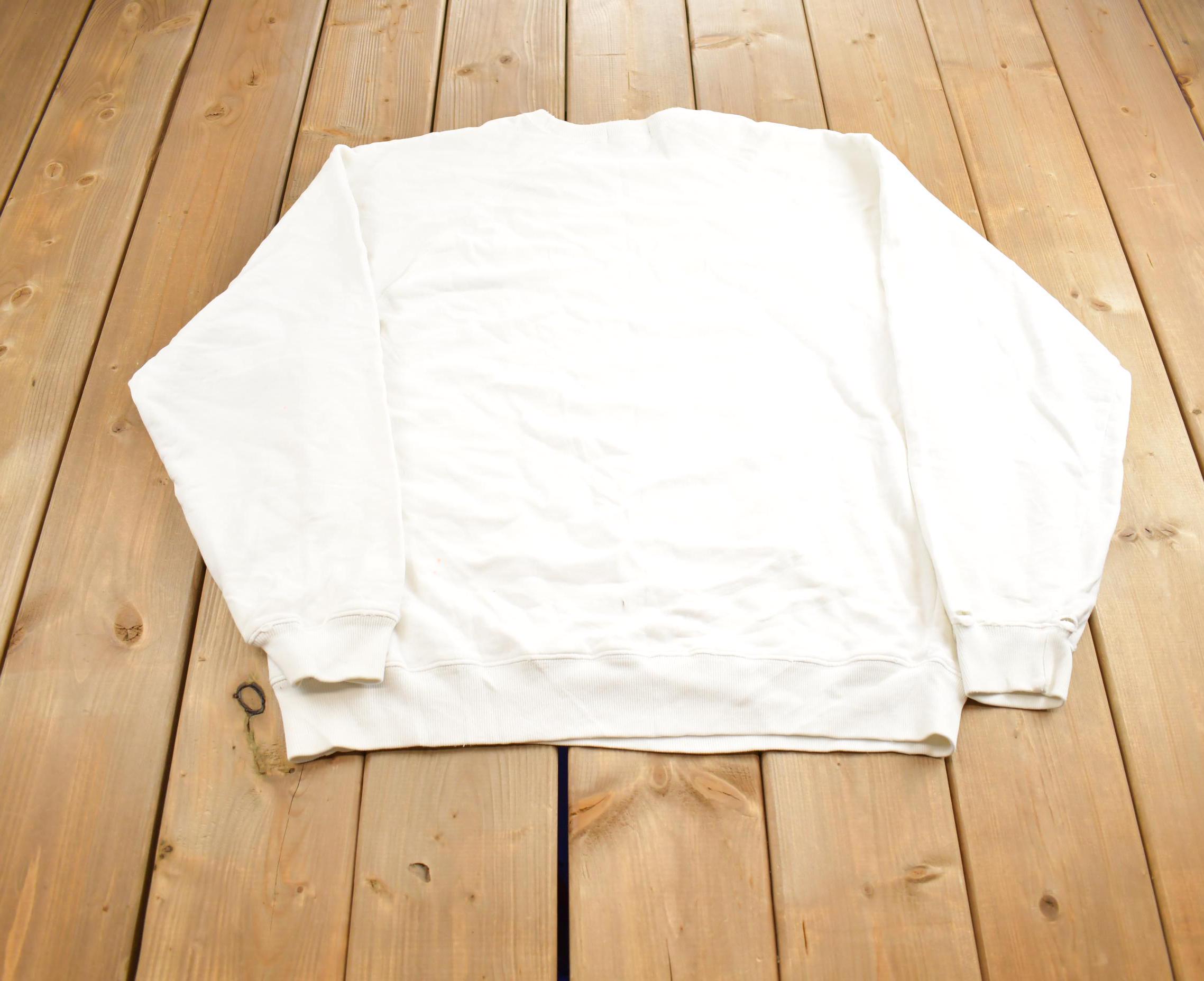 Vintage 1990s Nautica Embroidered Blank Crewneck Sweatshirt