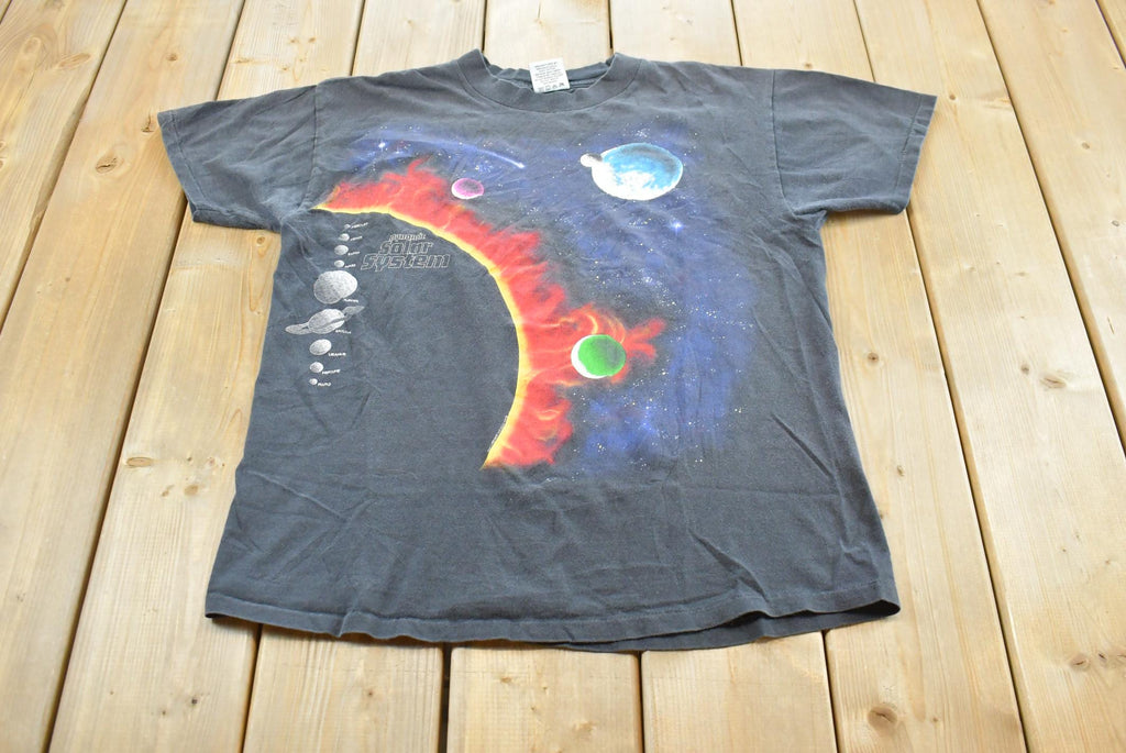 Vintage 1990 Harlequin Solar System Graphic T Shirt Mens