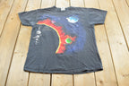 Vintage 1990 Harlequin Solar System Graphic T Shirt Mens