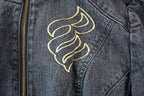 Vintage 1990s Womens XXS Rocawear Embroidered Jean Jacket Made In USA