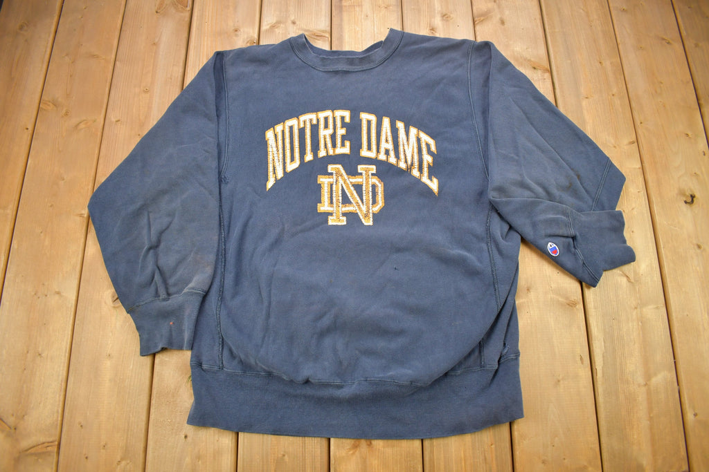 Vintage 1990s University Of Notre Dame Champion Reverse Weave Sweatshirt