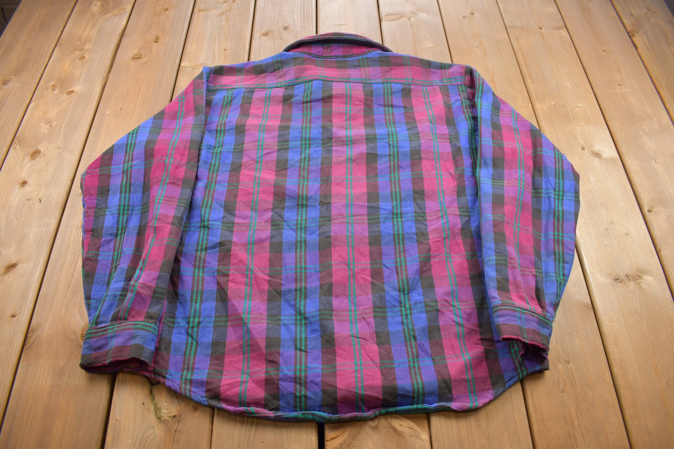 Vintage 1990s Outdoor Exchange Plaid Button Up Shirt