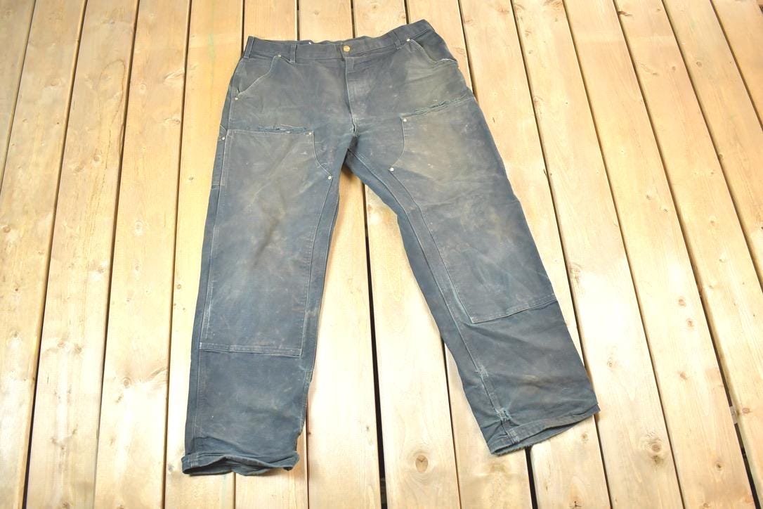Vintage 1990s Carhartt Double Knee Work Pants Size 38 x 33
