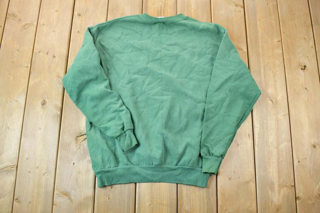 Vintage 1990s Monrovia Bulldogs University Collegiate Crewneck / Embroidered / NCAA Sweatshirt / Sportswear / Americana