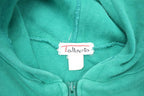 Vintage 1990s Talbots Teal Zip Up Hoodie