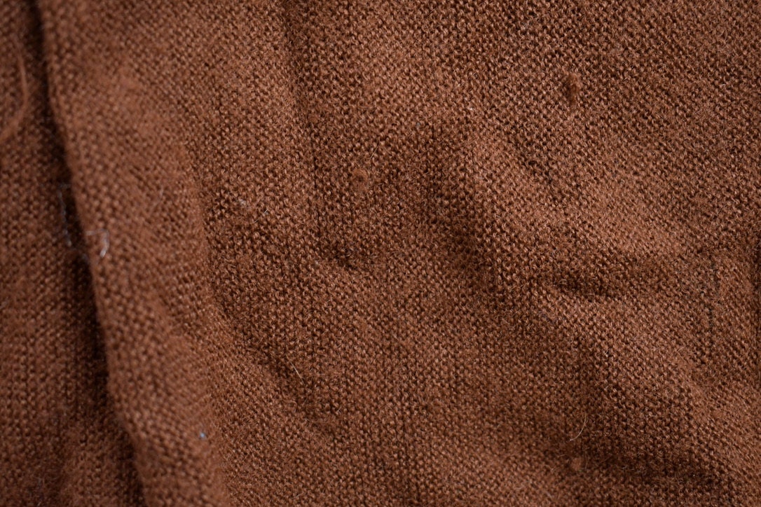 Vintage 1990s Knitted Brown Cardigan Sweater