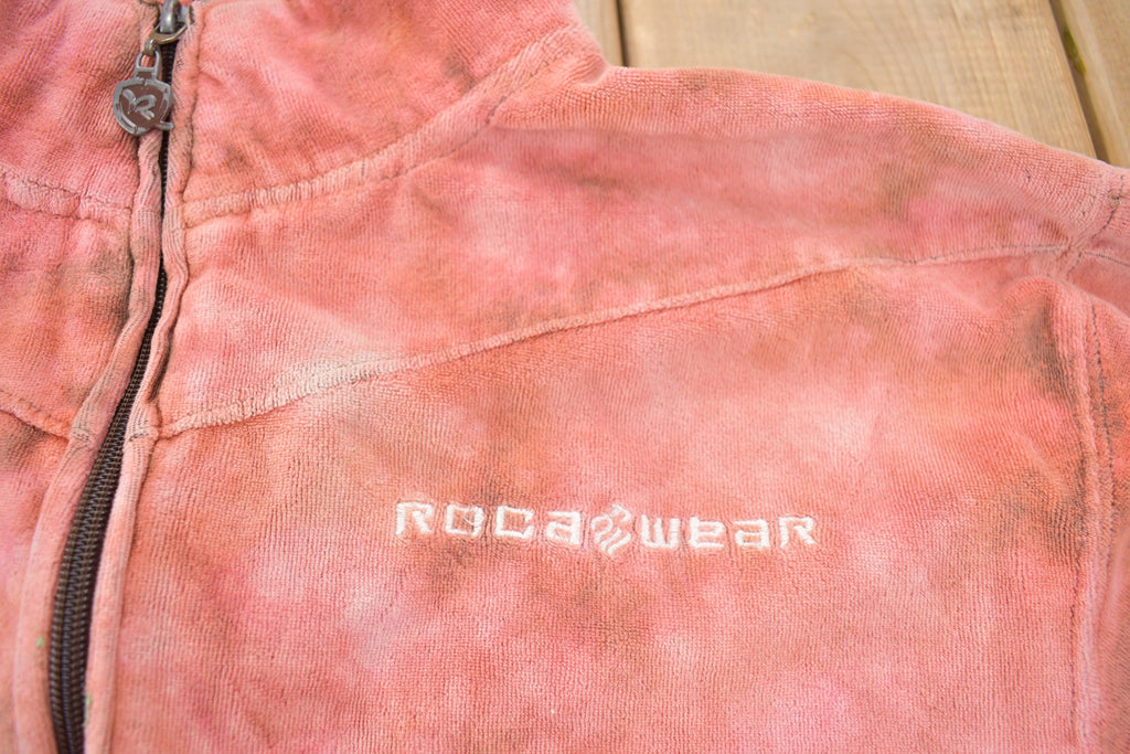 Vintage 1990s Roca Wear Suede Zip up sweatshirt