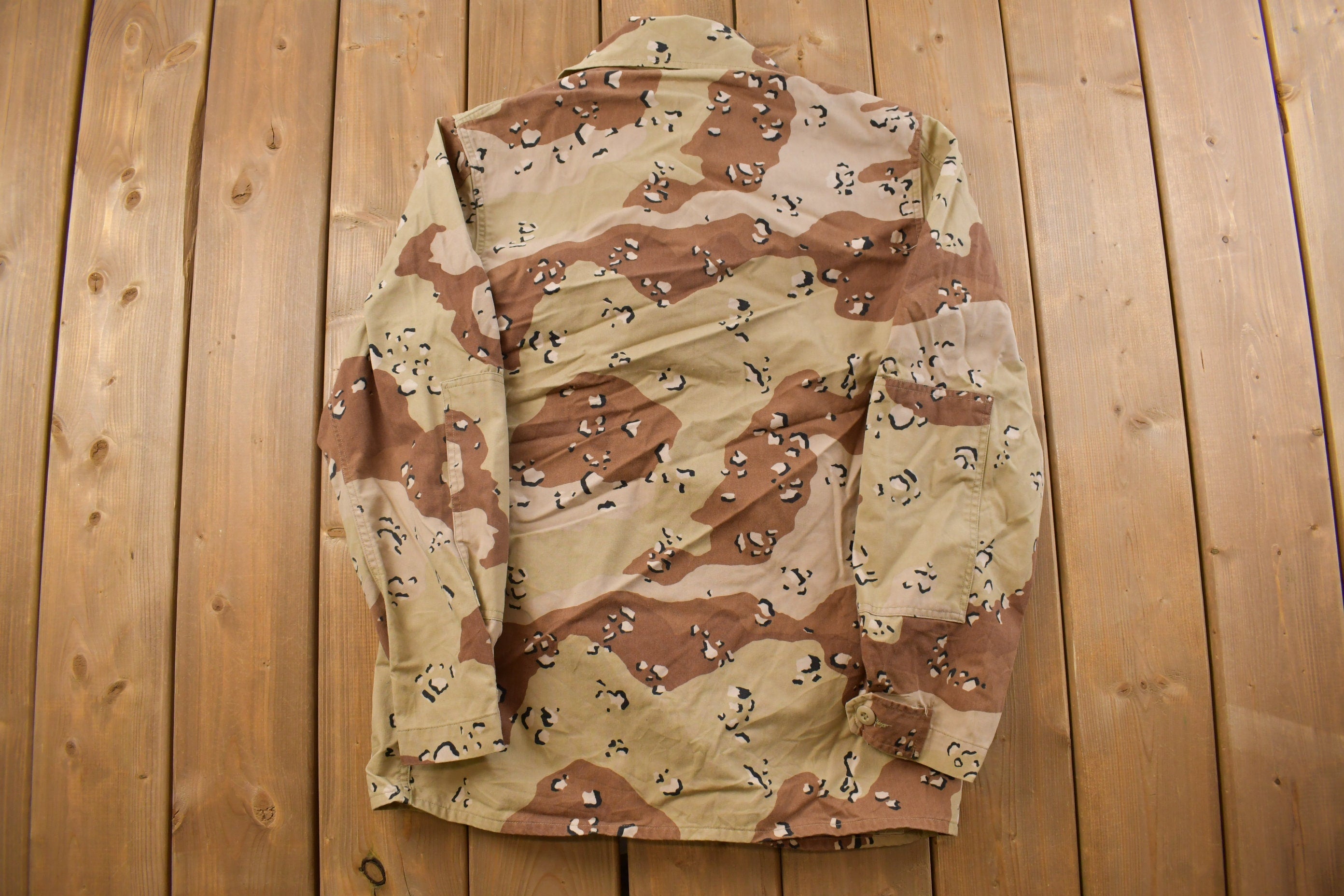 Vintage 1990s Military Desrt Camouflage Field Jacket / Army / Militaria / Army Top / Authentic Military Gear