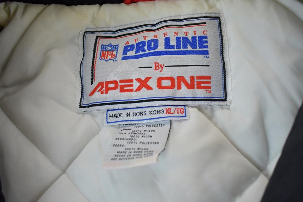 Vintage 1990s Vintage Apex One Sharktooth Buffalo Bills Full Zip Proline NFL Jacket