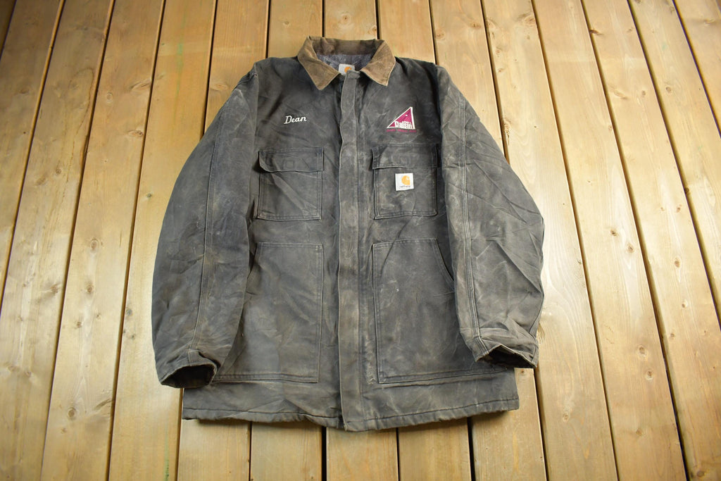 Vintage 1990s Carhartt Blanket Lined Jacket Mens 48 Tall
