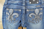 Vintage Y2K Miss Me Bedazzled Low Rise Jeans Size 26x31