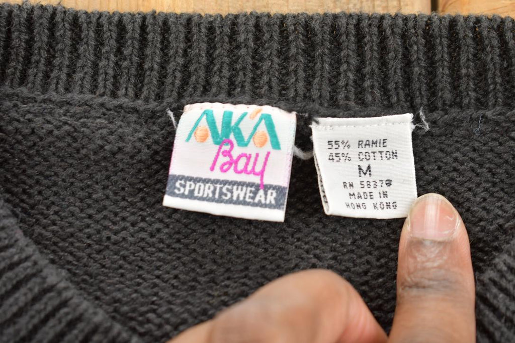 Vintage 1990s AKA Bay Sportswear Knit Sweatshirt