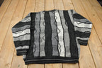 Vintage 1990s Protégé 3D Cable Knit Crewneck Sweater