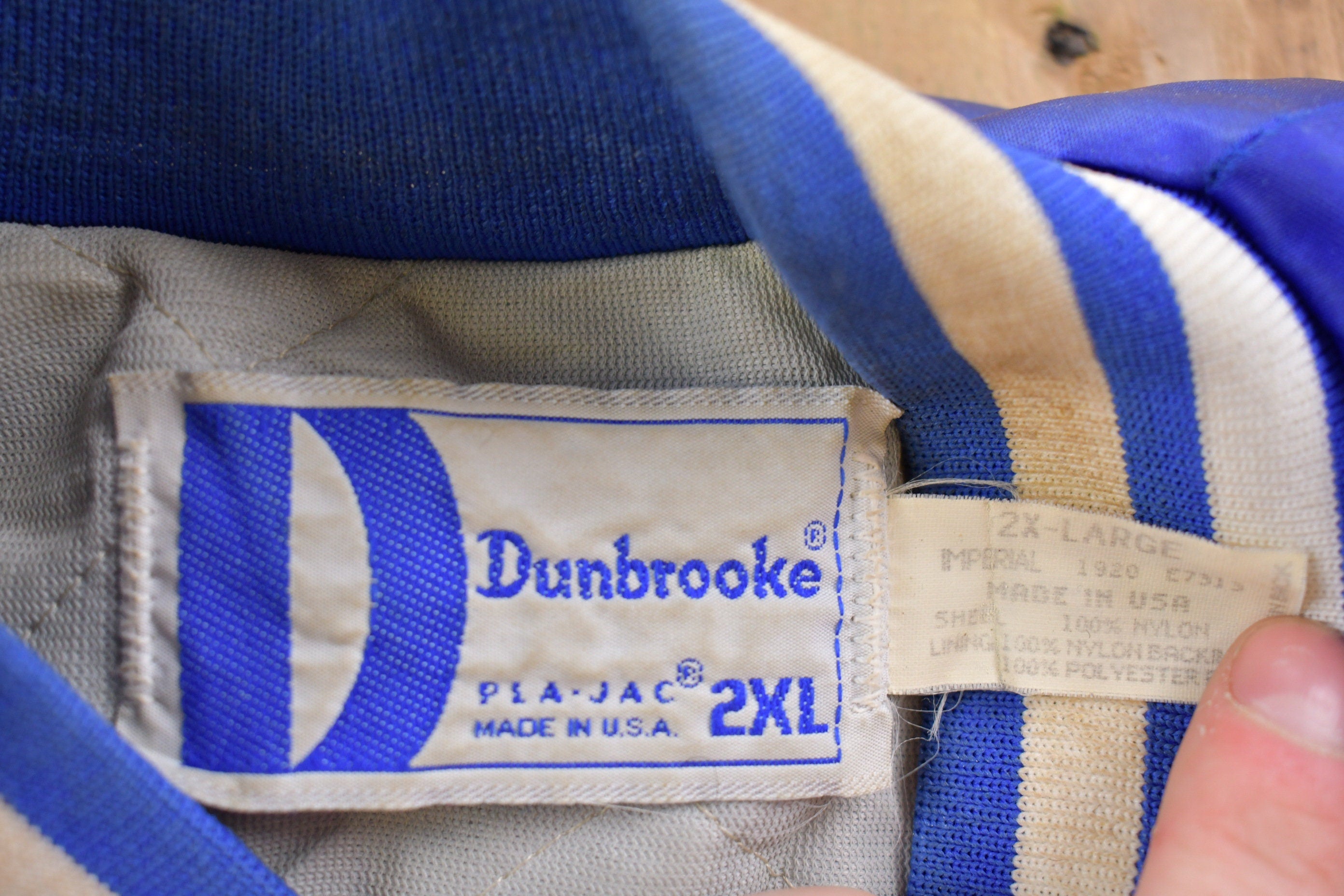 Vintage 1980s Dunbrooke Pla-Jac Sportswear Bomber Jacket