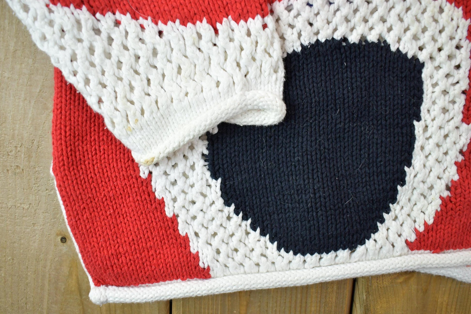 Vintage 1990s Carol little Hand Knit Crewneck Sweater