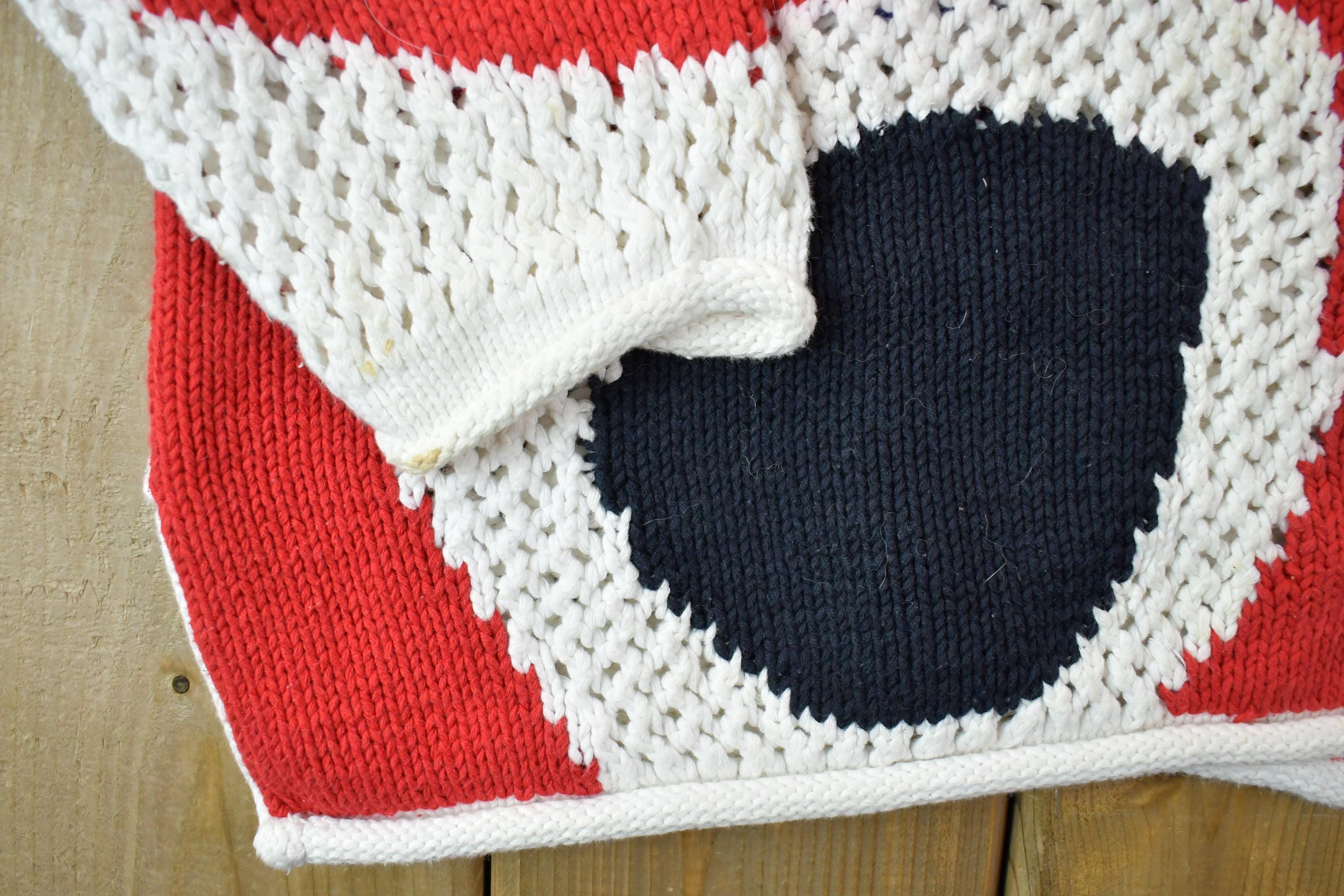 Vintage 1990s Carol little Hand Knit Crewneck Sweater