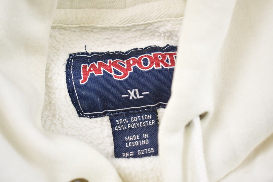 Vintage 1990s Jansport Harvard University Collegiate Hoodie  Embroidered  NCAA Sweatshirt  Sportswear  Americana