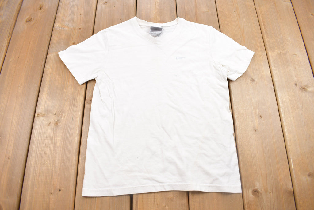Vintage 1990s Nike Swoosh V-Neck T Shirt