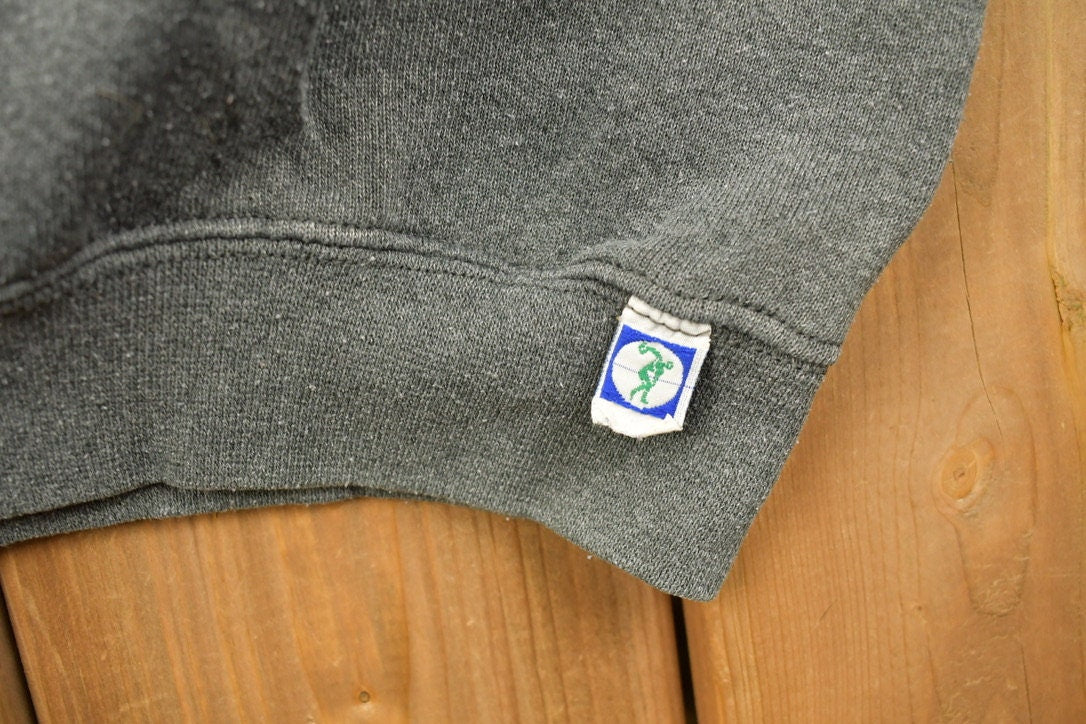 Vintage 1990s Discus Athletic Blank Grey Crewneck Sweatshirt  90s Crewneck  Made In USA  Essential  Streetwear  90s Blank