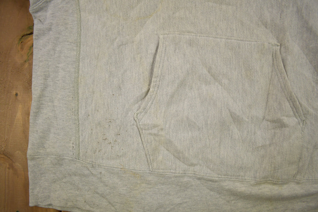 Vintage 1980s Harvard University Champion Reverse Weave Warmup Hoodie