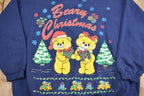 Vintage 1990s "Beary" Christmas Teddy Bear Sweater