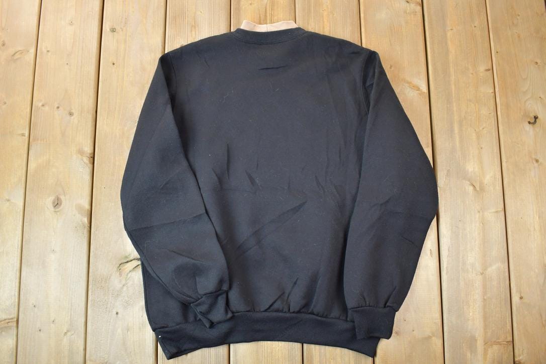 Vintage 1990s Bonworth Double Collar Giraffe Africa Crewneck