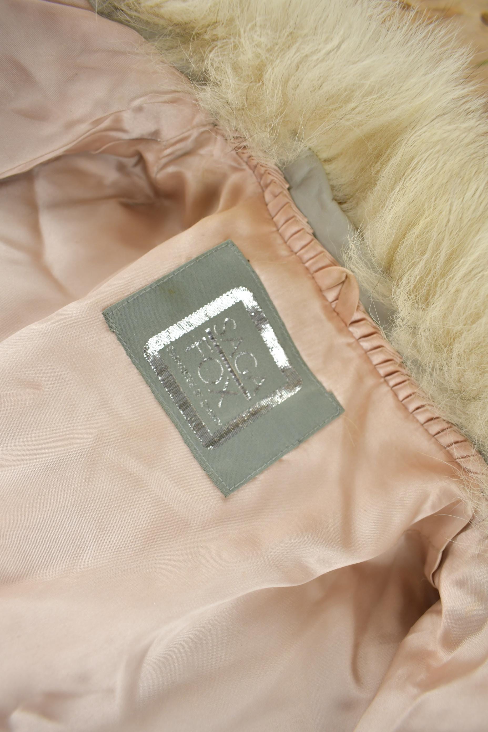 Vintage 1970s Saga Fox Arctic Fox Fur Coat