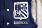 Vintage 1980s Cultural Leather Letterman Varsity Jacket