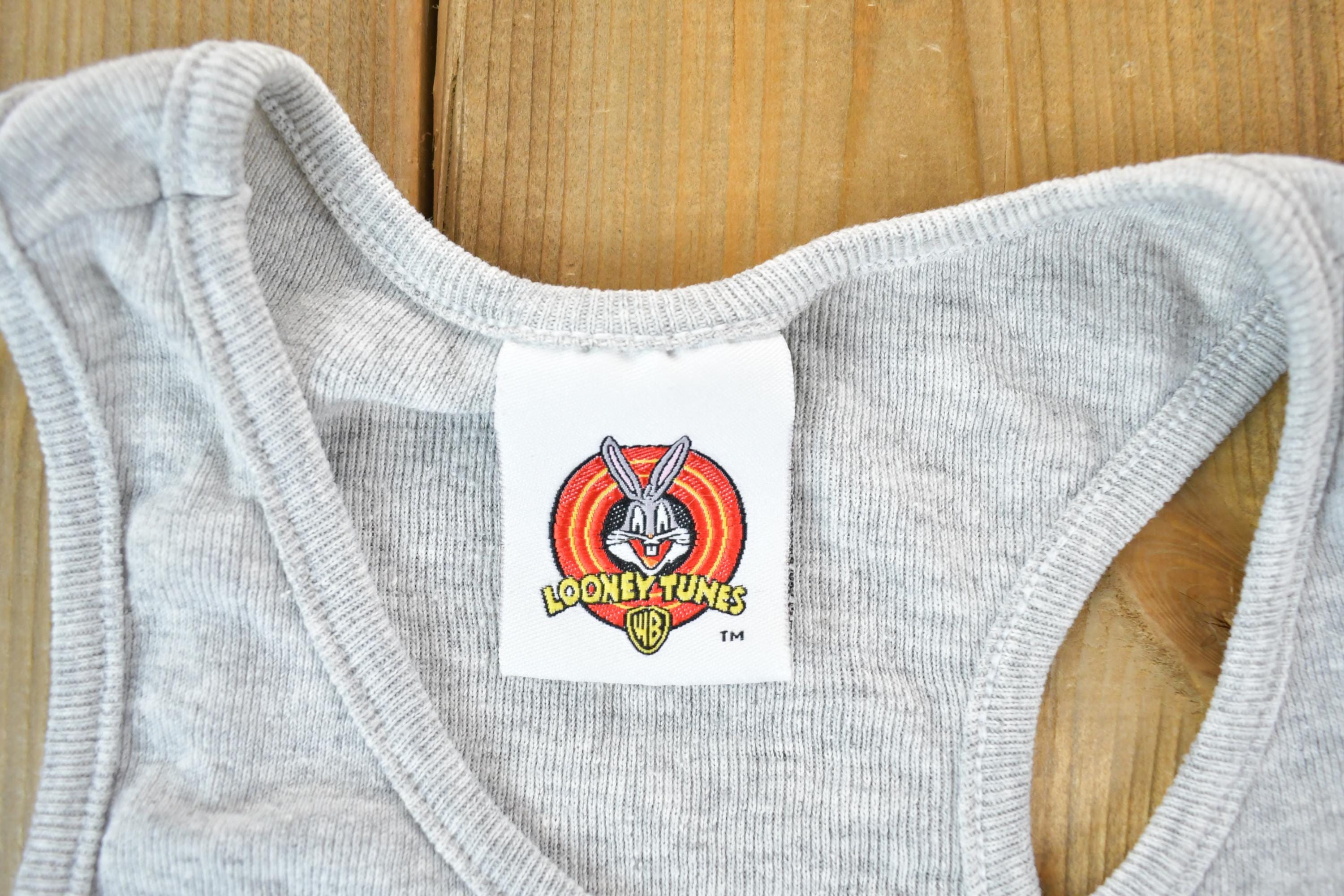 Vintage 1990s Youth Warner Brothers Tweety Bird Cartoon Promo Tank Top