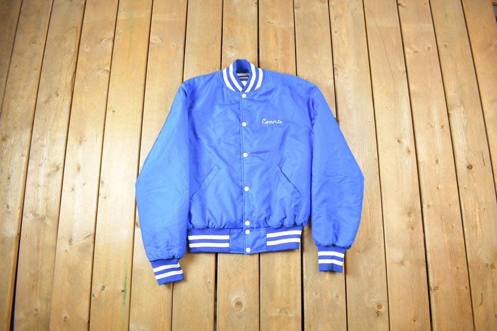 Vintage 1980s Holloway YMCA Personal Embroidered Name Lined Varsity Letterman Jacket