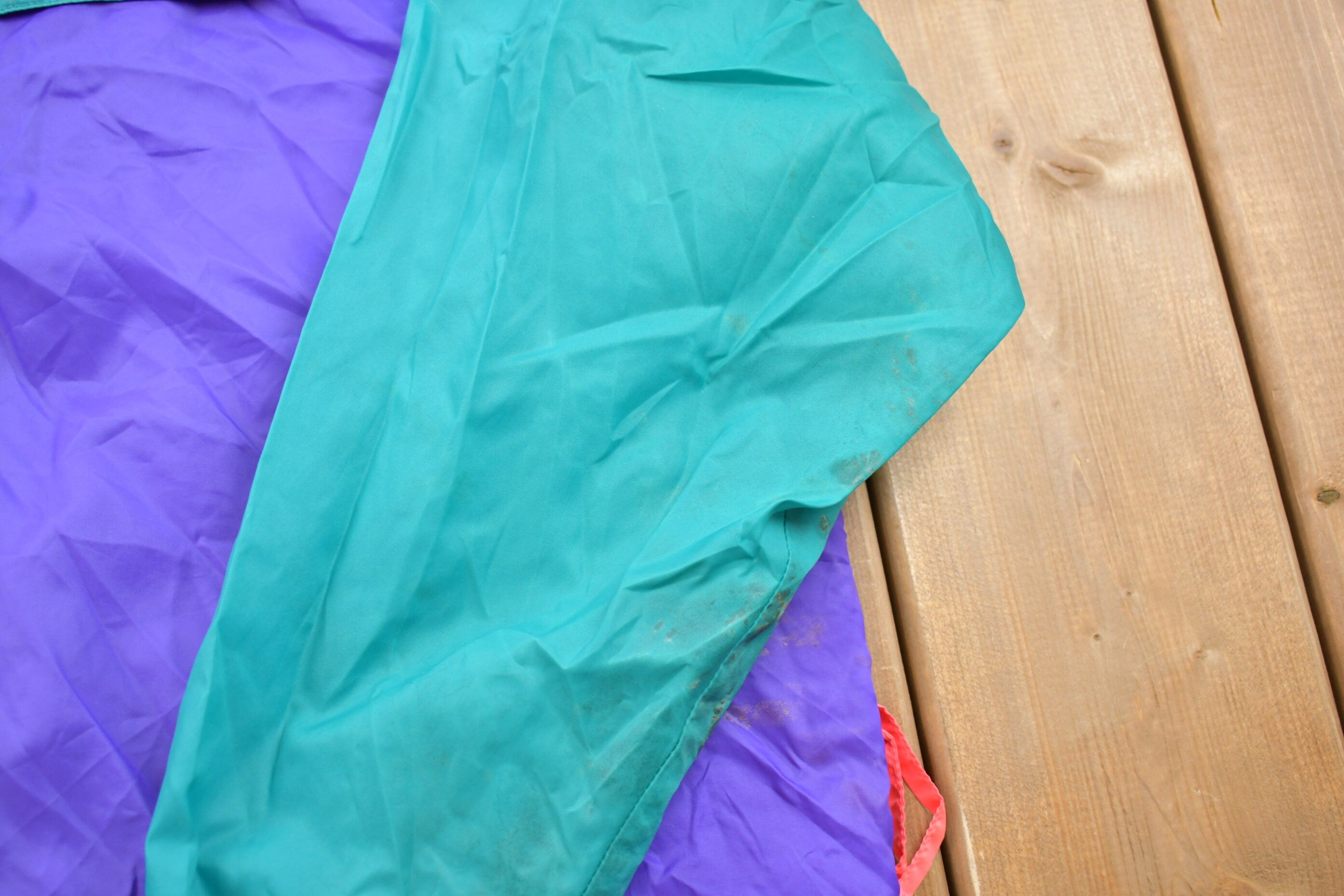 Vintage 1990s Columbia Color Block Windbreaker Jacket