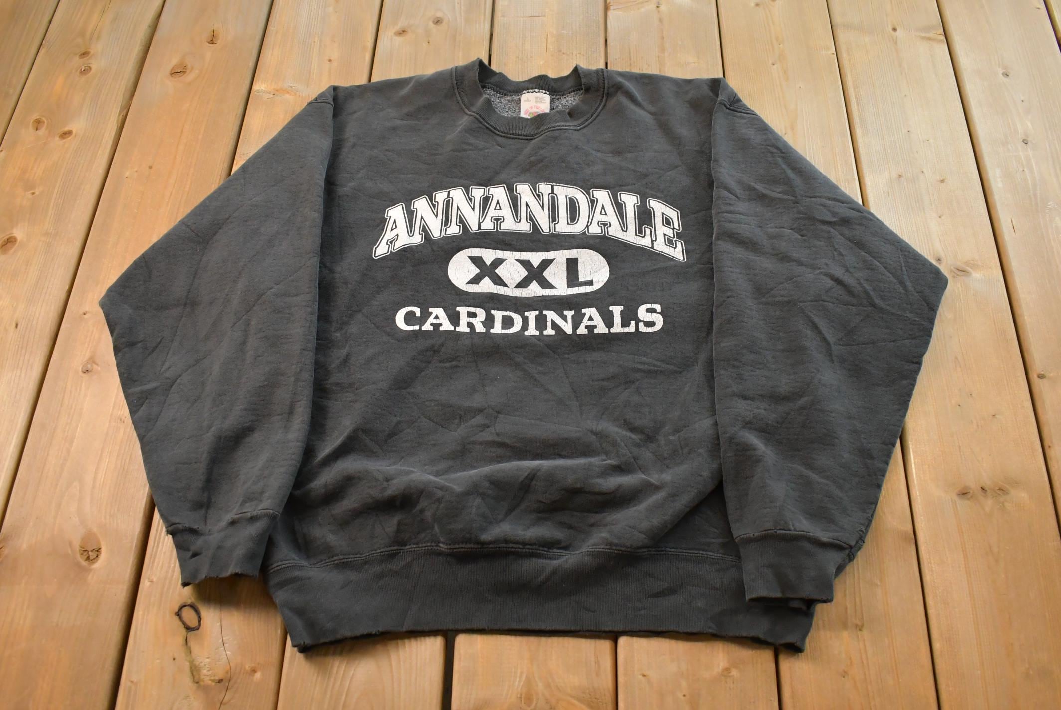 Vintage 1990s Annandale Cardinals Crewneck Sweatshirt Men's L