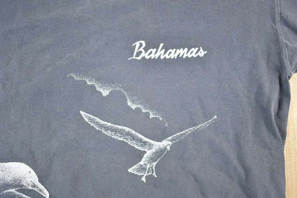 Vintage 1990s Bahamas Birds Souvenir Single Stitch Graphic Print T-Shirt Made In