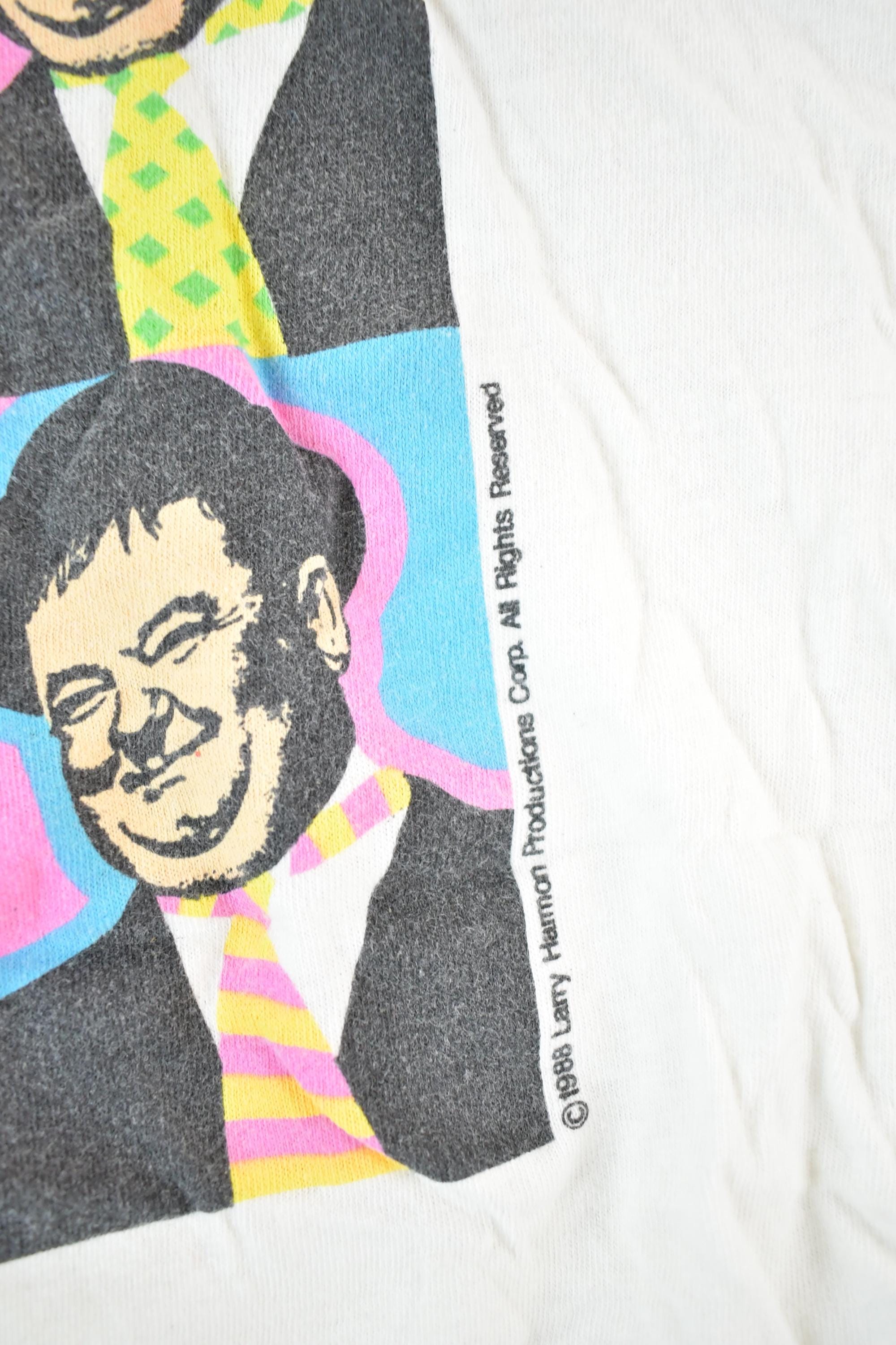 Vintage 1990s Laurel And Hardy Souvenir T-Shirt Men's L / Made In USA / Vintage Vacation Tee / Rare Destination Tee / Summer Shirt