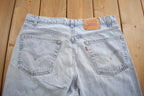 Vintage 1990s Levi's 550 Relaxed Fit Denim Jeans Made In USA Size 38x30