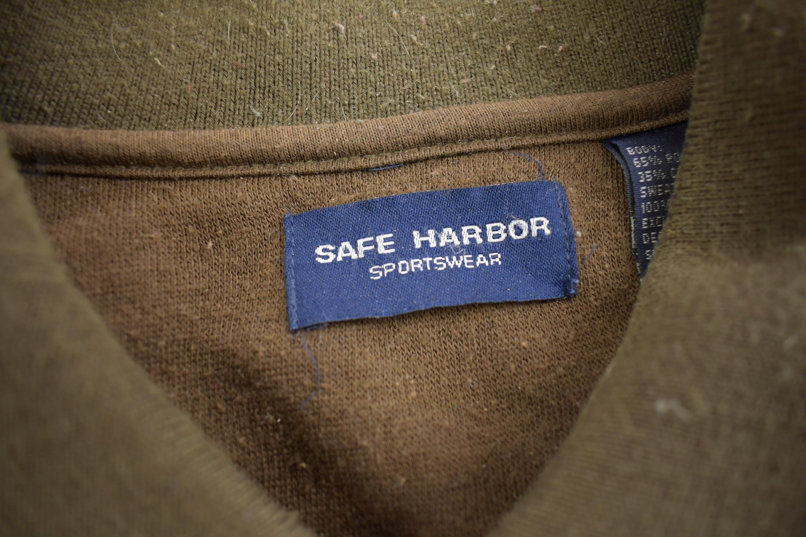 Vintage 1990s Safe Harbor Blank Button Up Sweater Made In USA