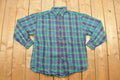 Vintage 1990s Flannel Button Up Shirt