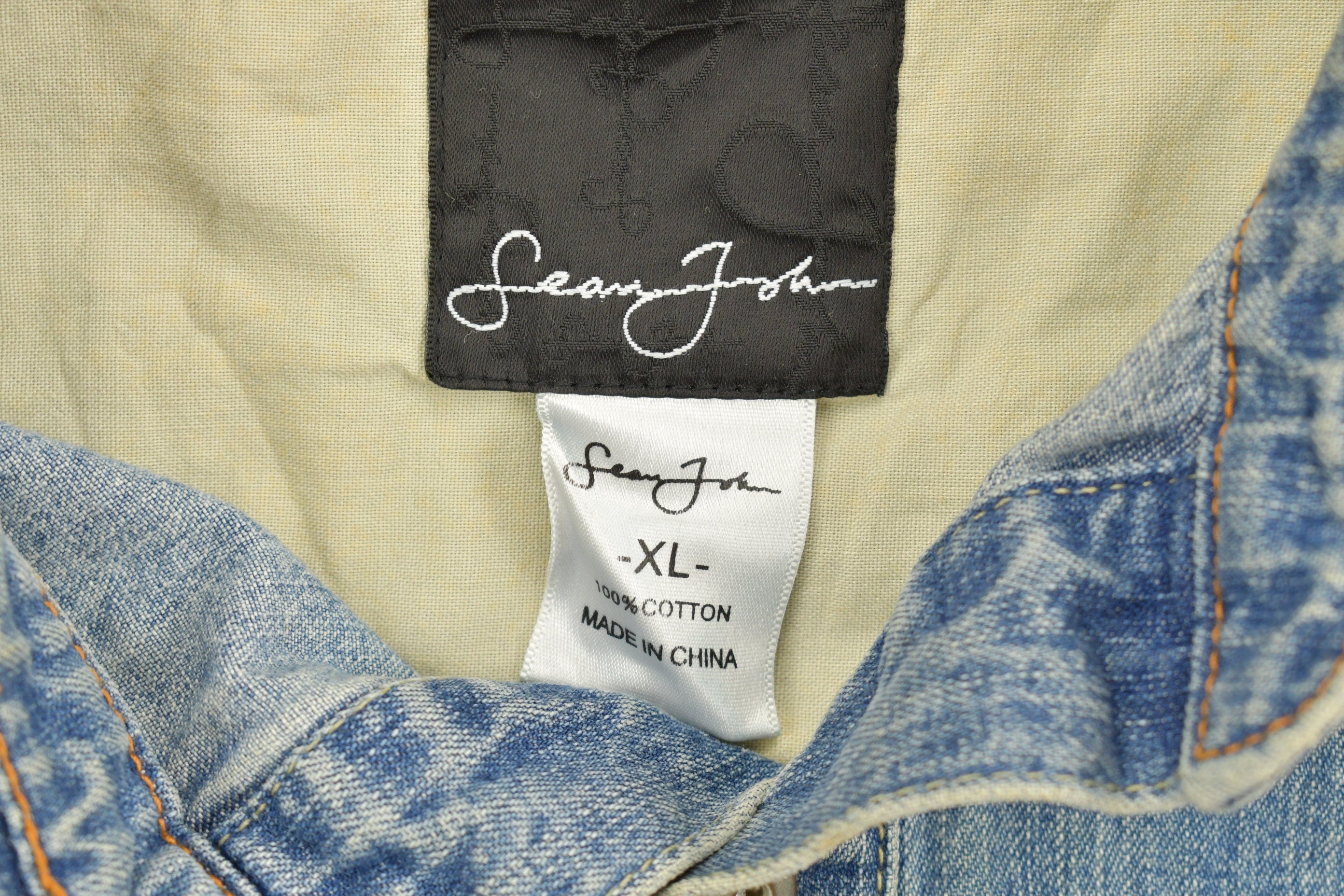 Vintage Denim Embroidered Short Sleeve Button Up Shirt