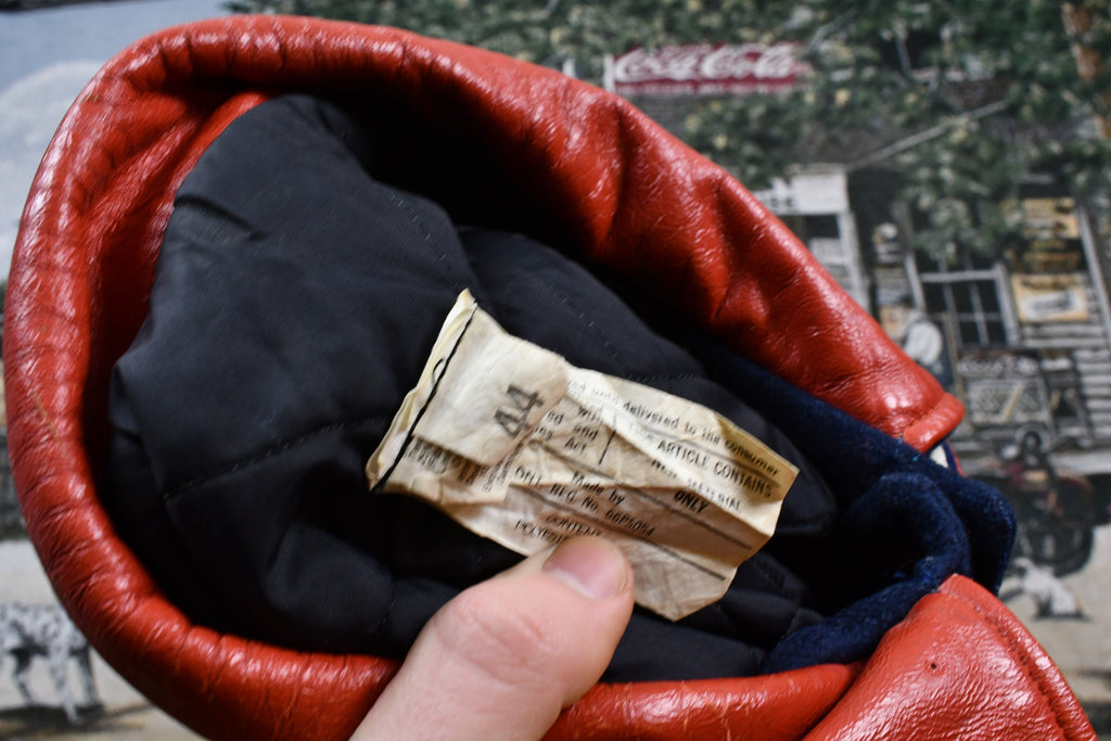 Vintage 1980s Anthony's Cayuga Leather Varsity Baseball Jacket