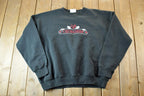Vintage 1990s CRB Crusaders Lee Heavy Weight Embroidered Crewneck Sweatshirt / 90s Crewneck / Souvenir Sweater / Streetwear