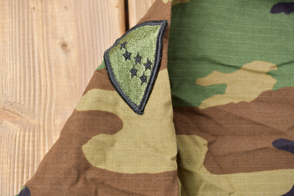 Vintage Military Button Up Shirt