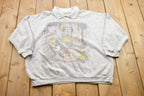 Vintage 1990s Country House Theme Collared Sweater