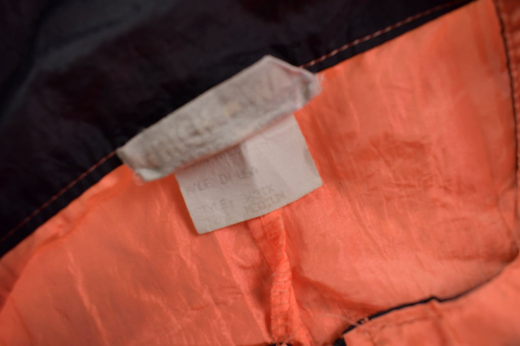 Vintage 1990s Neon Orange Windbreaker Jacket