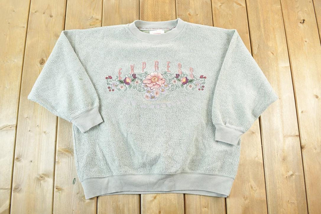 Vintage 1990s Express Athletique Crewneck Sweatshirt Made In USA Womens XL