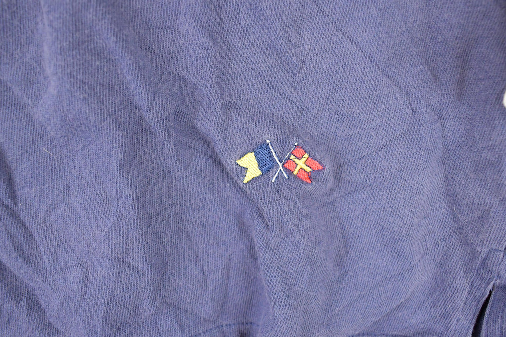 Vintage 1990s Kenny Rogers Quarter Button Rugby Shirt Men's M / Preppy Button Up / 90's Dress Shirt